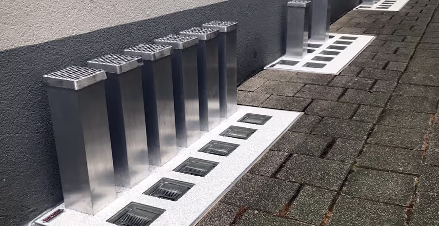 Lichtschachtabdeckung für Hochwassergebiete